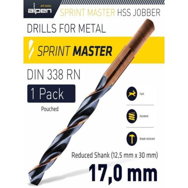 HSS SPRINT 17.0MM RED SHANK