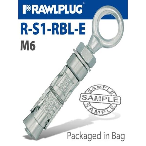SHIELD ANCHOR EYEBOLT M6X73MM X2