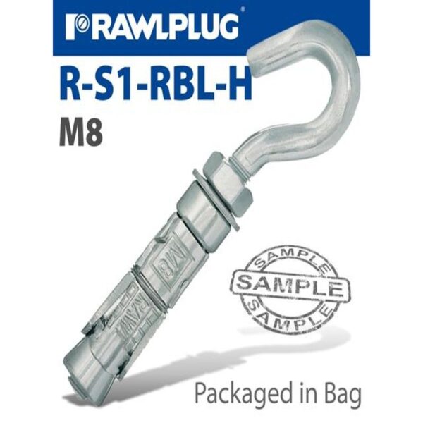 SHIELD ANCHOR HOOKBOLT M8X55MM X2