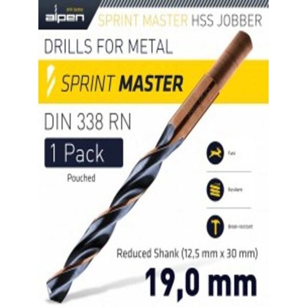 HSS SPRINT MASTER 19.00MM RED SHANK