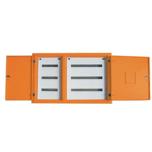 3X8+3X12(60) WAY INDUSTRIAL STEEL SURFACE DB IP54 ORANGE - Image 2