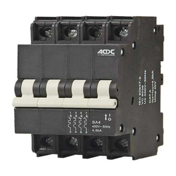 25AMP 4POLE 4.5KA C CURVE MINI RAIL - Image 3