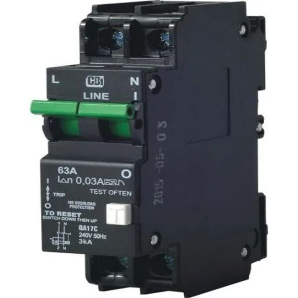 CBI 63AMP EARTH LEAKAGE WITHOUT OVERLOAD PROTECTION - Image 2