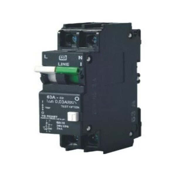 CBI 63AMP EARTH LEAKAGE WITH OVERLOAD PROTECTION SINGLE PHASE LIVE/NEUTRAL - Image 2