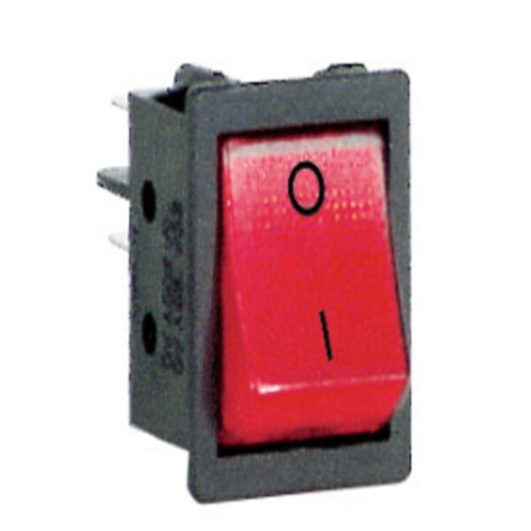 ROCKER SWITCH DPST RED 230V LAMP - Image 3