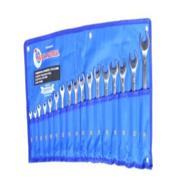 17PCE COMB SPANNER SET C/VANADIUM SATIN 6-24MM - Image 4