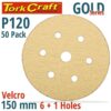 GOLD DISC (50 PIECES) 120 GRIT 150MM - Image 2