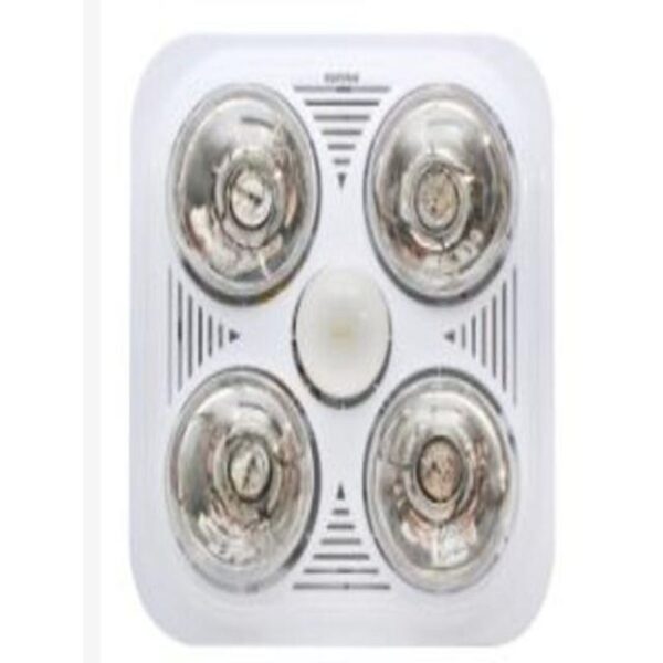 BATHROOM SQUARE 3 IN 1 HEATER WHITE - Image 2