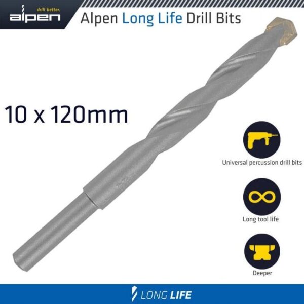 MASONRY DRILL BIT LONG LIFE 10X120MM - Image 2