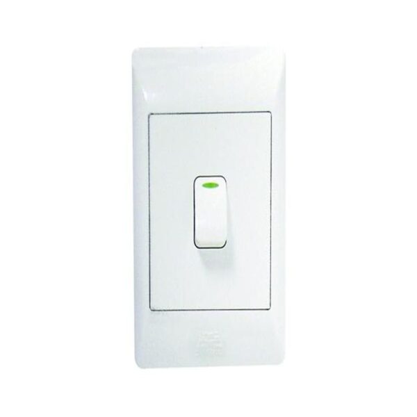 1 LEVER 1 WAY SWITCH 2X4 C/W WHITE COVER PLATE - Image 4