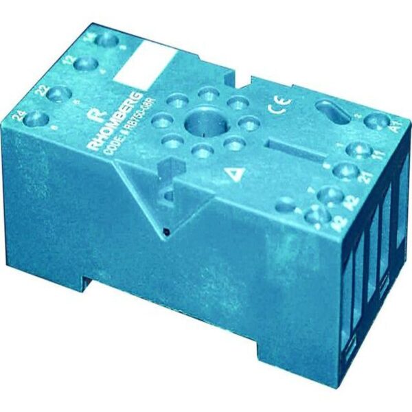 11PIN RELAY BASE RECTANGULAR TYPE BLUE 400V/10 IP20 - Image 4