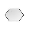 HEXAGONAL CEILING LAMP BLACK INTEGRATED 6000K LED DIA:400MM HEIGHT:50MM