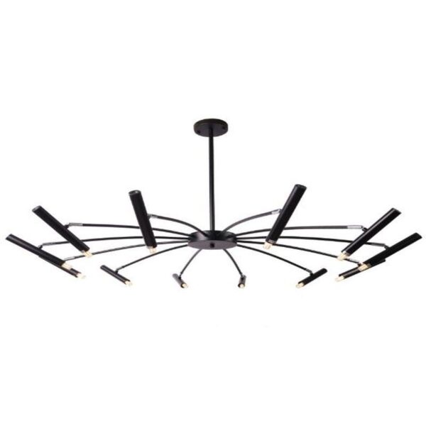 STARLIGHT ROUND PENDANT LAMP, BLACK 12X G9  DIA:1000MM HEIGHT: 710MM - Image 2