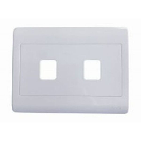 G005-P GRID PLATE 2LVR 4X4 WHTE - Image 2