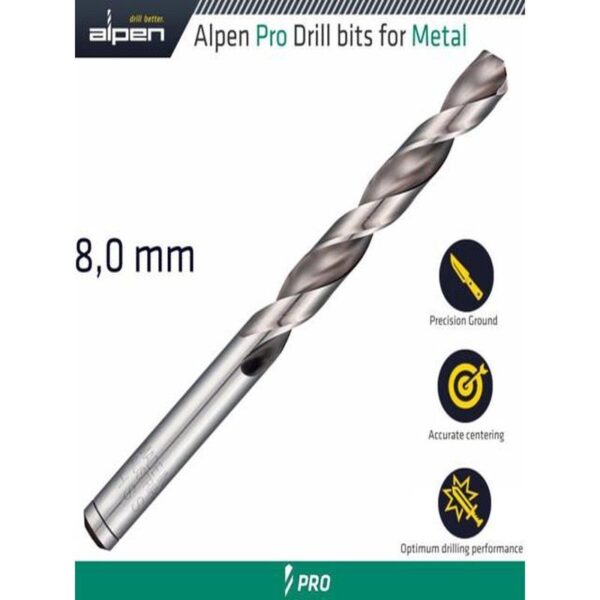 ALPEN PRO HSS DRILL DIN 338 RN 135 - Image 2