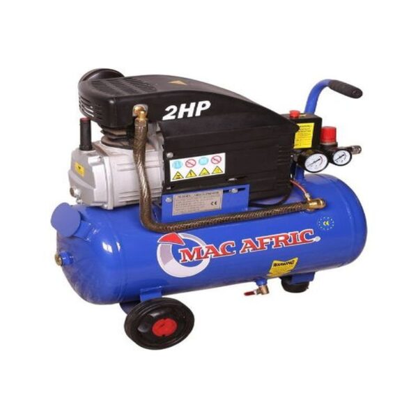 MAC- AFRIC 24L 1.5KW 2HP DIRECT DRIVE COMPRESSOR DIY. - Image 2