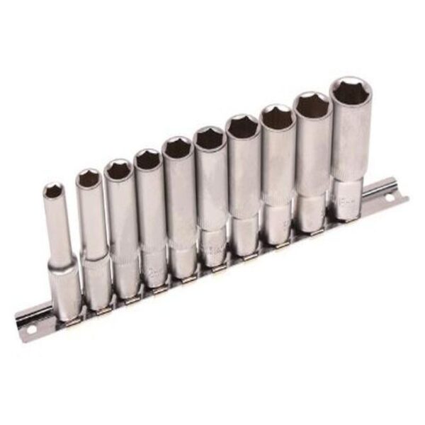 10 PCE DEEP SOCKET SET METRIC /,10,11,12,13,14,15,16,17,18 - Image 2