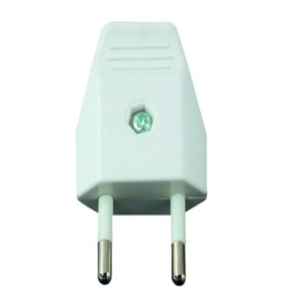 WHITE 10A 2PIN MALE EURO PLUG - Image 4