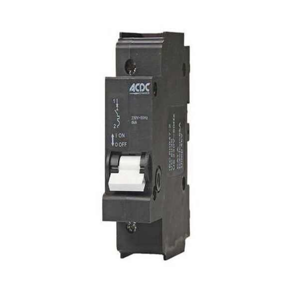 80A 1-POLE 6kA C CURVE MINI RAIL MCB 26mm WIDTH - Image 4
