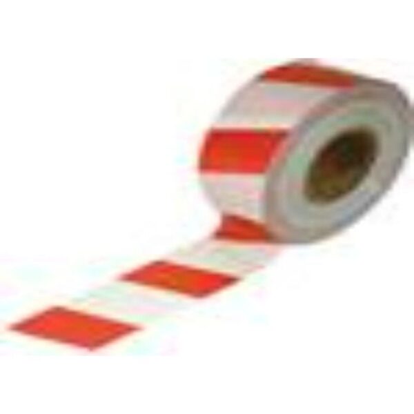 BARRIER TAPE SELLO WHITE/RED 75MM X 100M - Image 2
