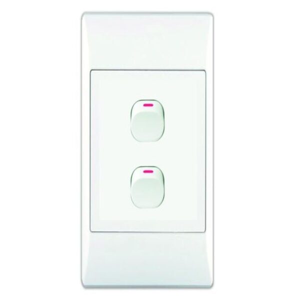 2-LEVER 2-WAY SWITCH 2X4 C/W WHITE COVER PLATE - Image 4
