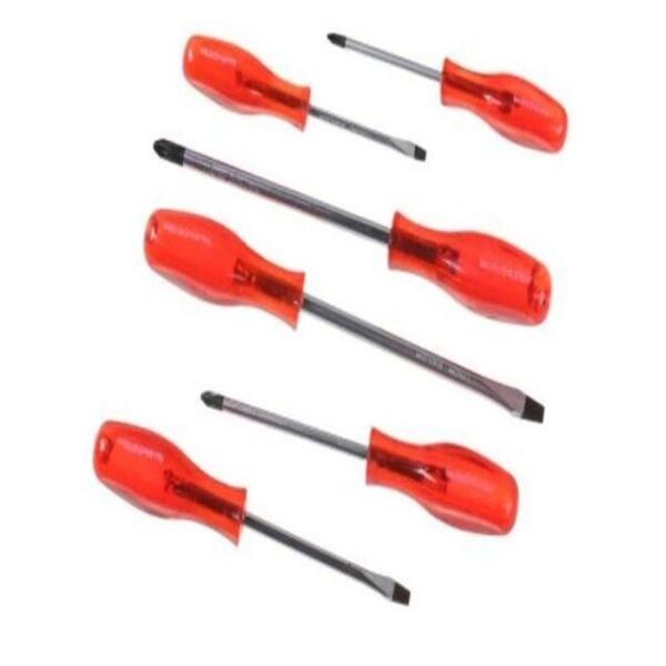 6 PCE BLACK TIPPED SCREWDRIVER SET - Image 4