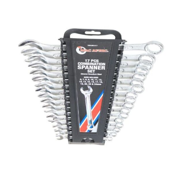 17 PCE COMBO SPANNER SET C/VANAD (6-24MM) - Image 3