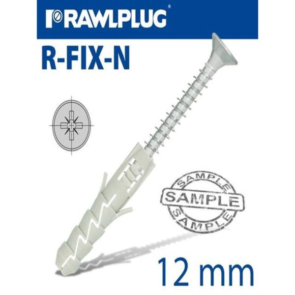 NYL EXPANSION PLUG+SCREW X12MM X60M - Image 2