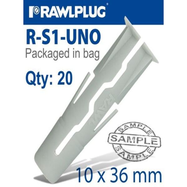 UNIVERSAL PLUG 10X36MM X20-BAG - Image 2