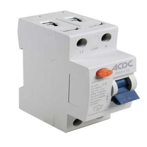 63AMP 30MA 2P DIN RCD NO OVERLOAD - Image 3