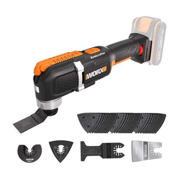 WORX NITRO POWERSHARE OSCILLATING MULTI TOOL WITH BRUSHLESS 20V MOTOR TOOL ONLY