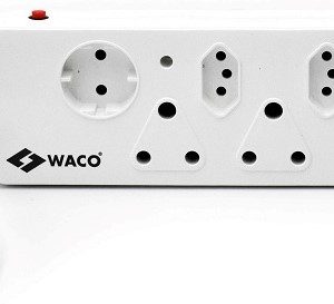 A0013162. WACO M/PLUG U/SW 3X16 + 2X3P SLIM + SCHUKO S/P 0.5M PVC WHT SN026S