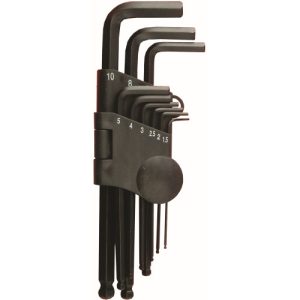 HEX KEY SET 9PC BALL POINT 1.5-10MM