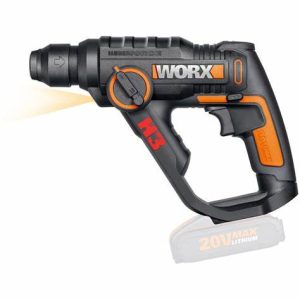 WX390.9.jpg. WORX H3 BATTERY POWERED COMPACT ROTARY HAMMER DRILL SDS 1.2J WITH TOOLBOX 10PCE ACCESORIES