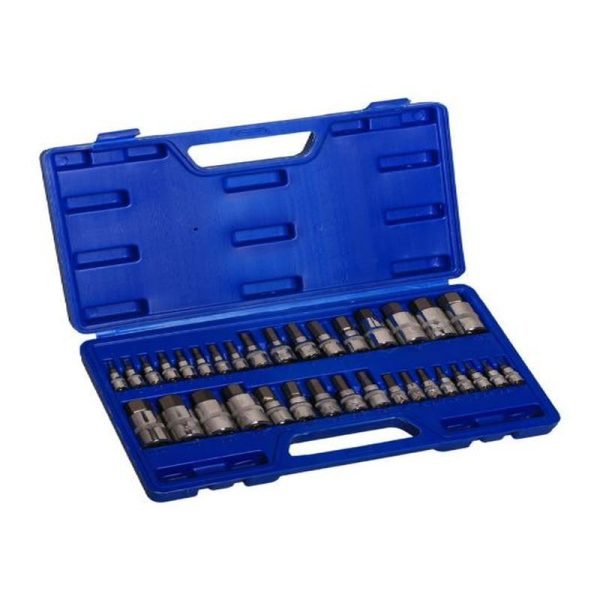 34PCE COMBINATION HEX ALLEN KEY SOCKET SET BIT SET - Image 5