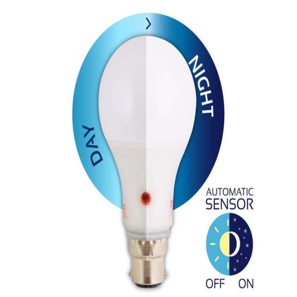 LED ULTRASONIC D/NIGHT SENSOR B22 10W C/W - Image 3