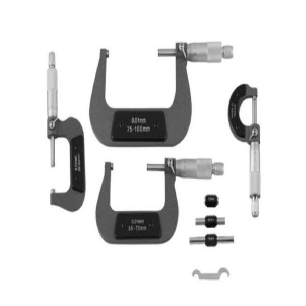 0-100MM 4PCE OUTSIDE MICROMETERS SET - Image 3