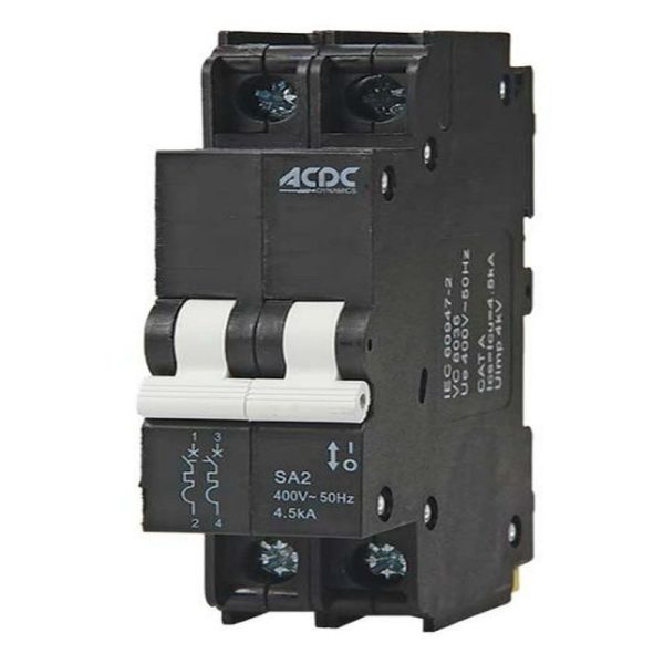 20A 2 POLE 4.5KA C CURVE MINI RSAIL MCB - Image 5