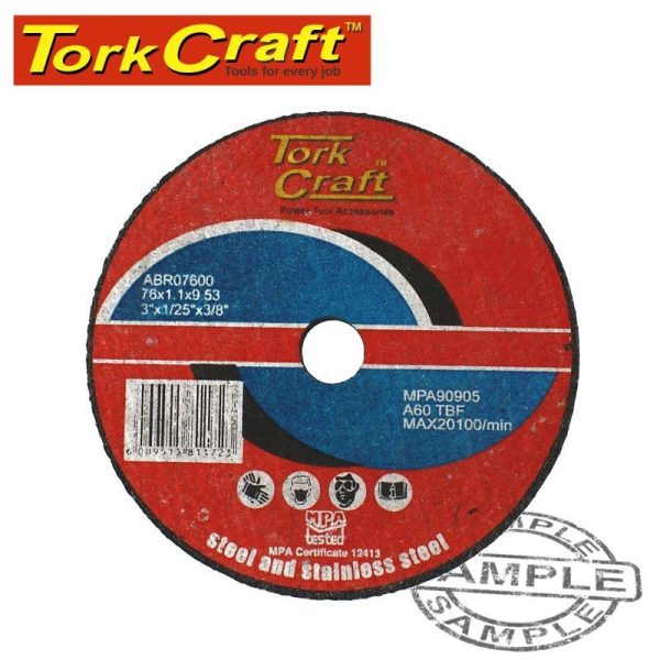 ABRASIVE CUTTING WHEEL FOR STEEL 76MM - Image 3