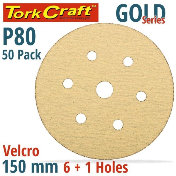 GOLD DISC (50 PIECES) 80 GRIT 150MM - Image 3