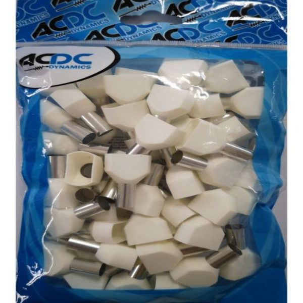 16MM CREAM TWIN BOOTLACE FERRULES / 50 - Image 5
