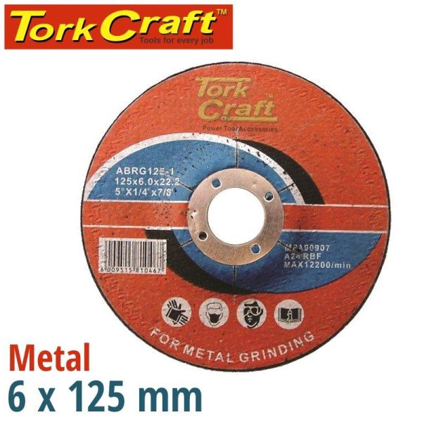 GRINDING DISC FOR STEEL 125 X 6MM - Image 3