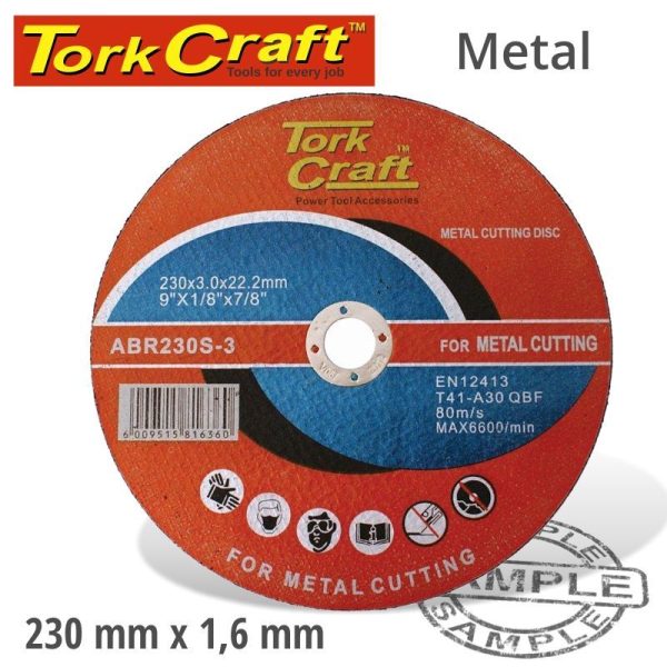 CUTTING DISC STEEL AND SS 230 X 3.0 X 22.2MM - Image 3