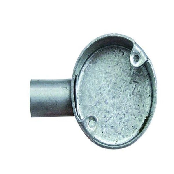 20MM 1 WAY CONDUIT BOX GALVANISED - Image 6