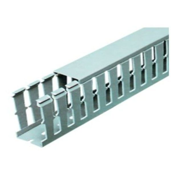 GREY SLOTTED TRUNKING 80X100 2M - Image 5