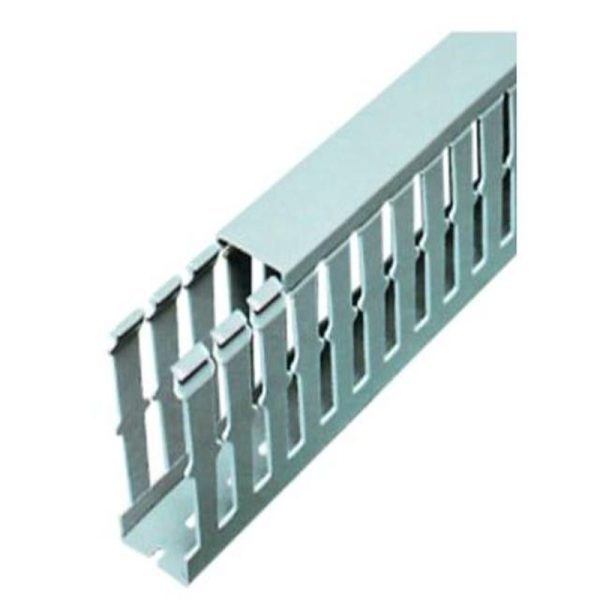 GREY SLOTTED TRUNKING 80X100 2M - Image 6