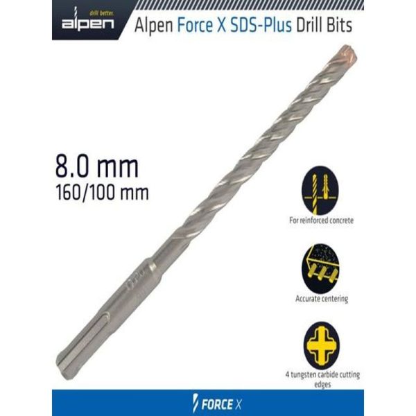 FORCE X 8.0 X 160/100 SDS/PLUS - Image 3
