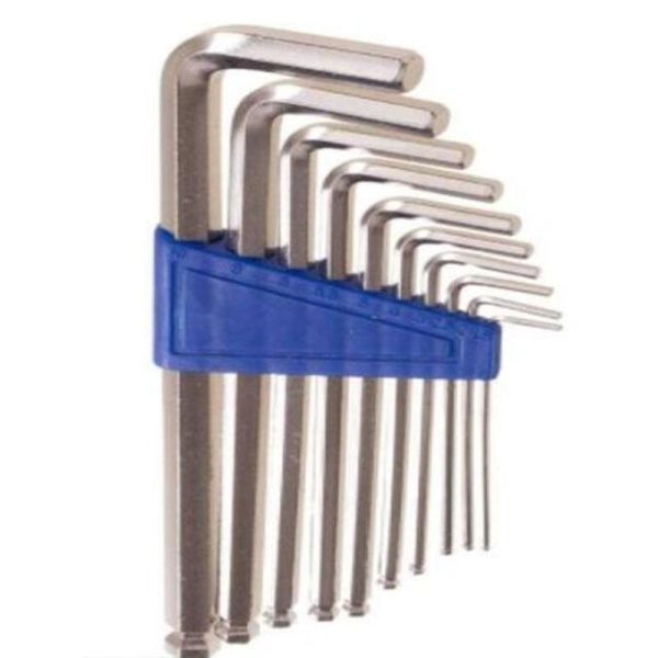 10PCE CHR VANADIUM ALLEN KEY SET HEX BALL - Image 3