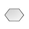 HEXAGONAL CEILING LAMP BLACK INTEGRATED 6000K LED DIA:400MM HEIGHT:50MM - Image 3