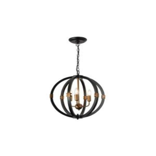 TWO-TONE ROUND CEILING LIGHT BLACK INTEGRATED 4500K LED DIA:420MM HEIGHT 80MM - Image 3